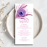 Påfågelsfjäder Chic Glitter Rosa Bat Mitzvah Meny<br><div class="desc">Denna design har en elegant rosa glitterfjäder på en vit bakgrund med din Bat Mitzvah menyinformation nedan. Anpassa genom att redigera texten i textrutorna. Designad åt dig av Evco Studio www.zazzle.com/store/evcostudio #mitzvah #batmitzvah #eventplanner #mazeltov #jewish #mitzvahswag #party #jewishlife #wedding #kosher #mitzvahlife #corporateevents #mitzvahparty #partyplanner #partyplanning #batmitzvahgirl #mitzvahplanner #mitzvahplanning #menyer</div>