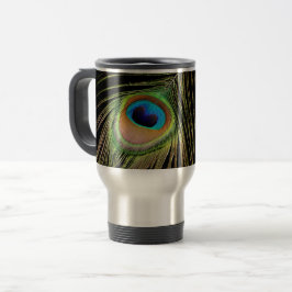Påfågelsfjäder Kaffe/Resmugg Resemugg