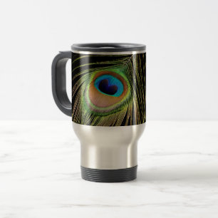 Påfågelsfjäder Kaffe/Resmugg Resemugg