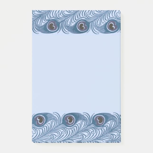 Påfågelsfjäder Post-it Block (Framsida)