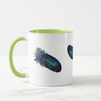 Påfågelsfjädermugg mugg