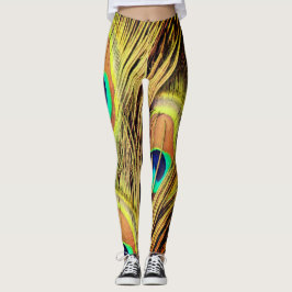 Påfågelsfjädrar 2 leggings