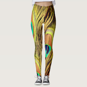 Påfågelsfjädrar 2 leggings