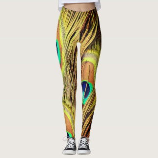 Påfågelsfjädrar 2 leggings