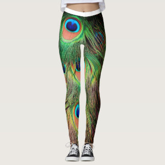 Påfågelsfjädrar 3 leggings