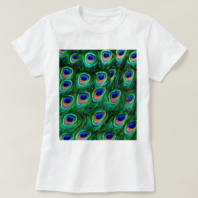 Påfågelsfjädrar_ T Shirt (Design framsida)