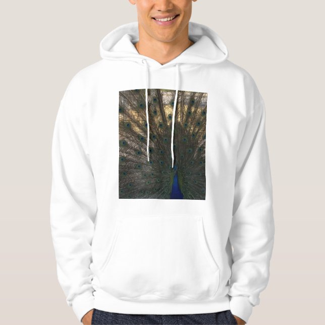Påfågelshoodie  hoodie (Framsida)