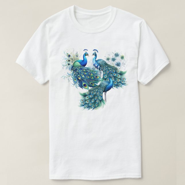 Påfågelspassion T Shirt (Design framsida)