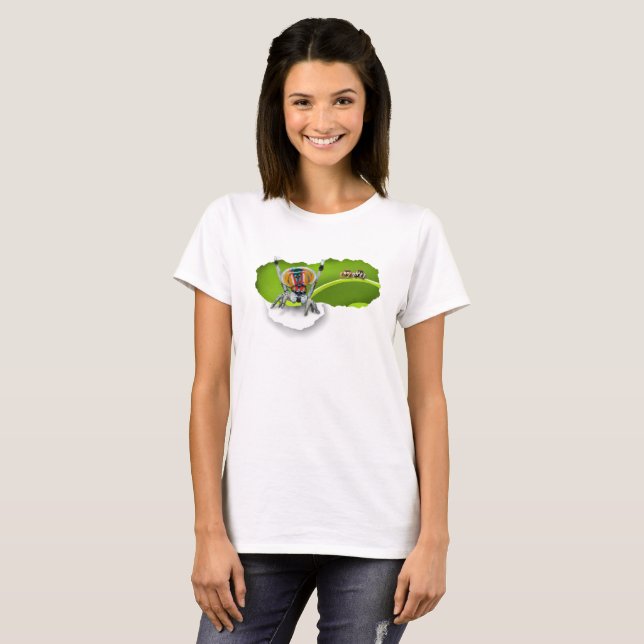 Påfågelspindlar T Shirt (Hel framsida)