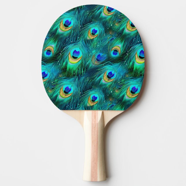 Påfågelsprakt Pingisracket (Framsidan)