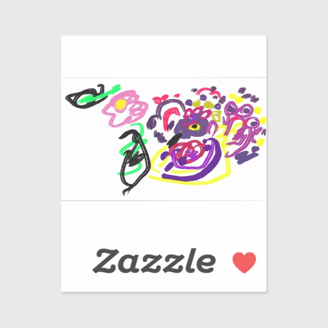 Påfågelsstil  klistermärken (Ark)