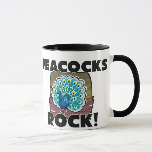 Påfågelsten Mugg (Höger)