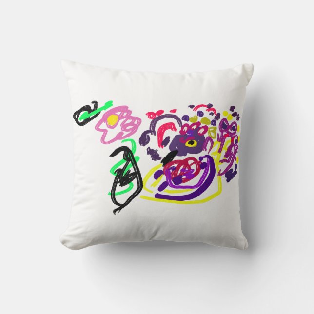 Påfågelstil  kudde (Framsida)