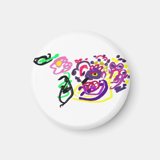 Påfågelstil  magnet (Framsidan)