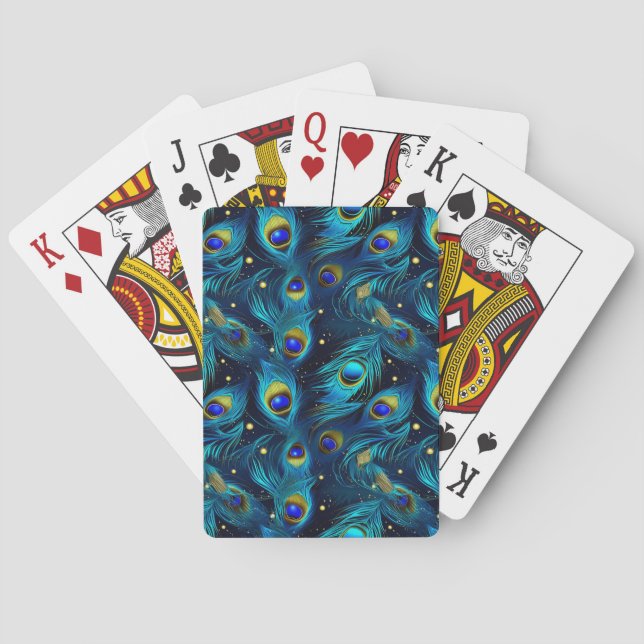 Påfågelstolthet Casinokort (Baksidan)