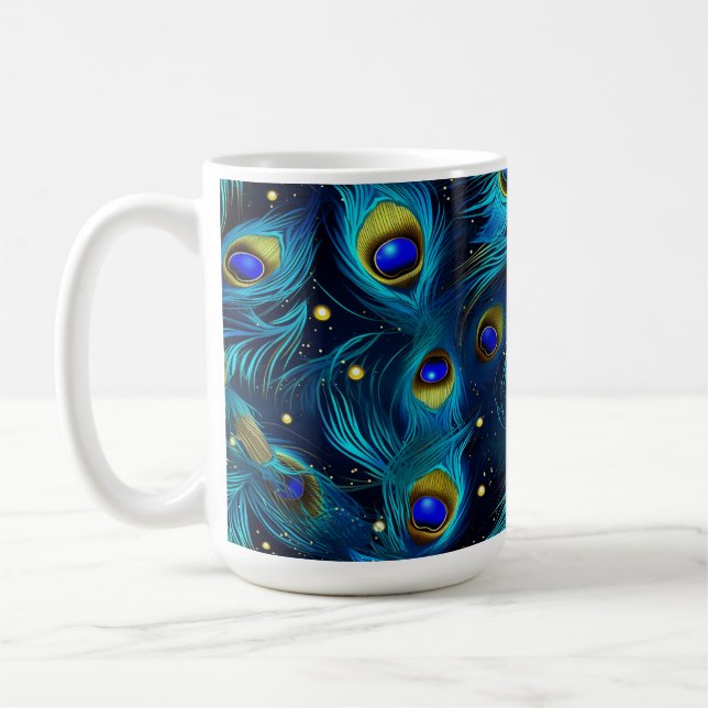 Påfågelstolthet Kaffemugg (Vänster)