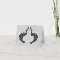PÅFÅGLAR & SMÅSTEN Notecard