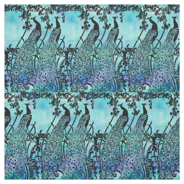 Påfåglar Tyg (Provkarta)