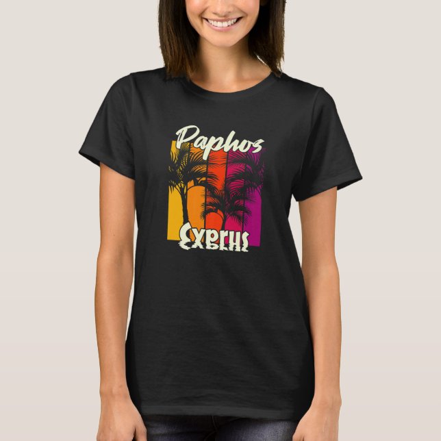 Pafos Cypern  3 T Shirt (Framsida)