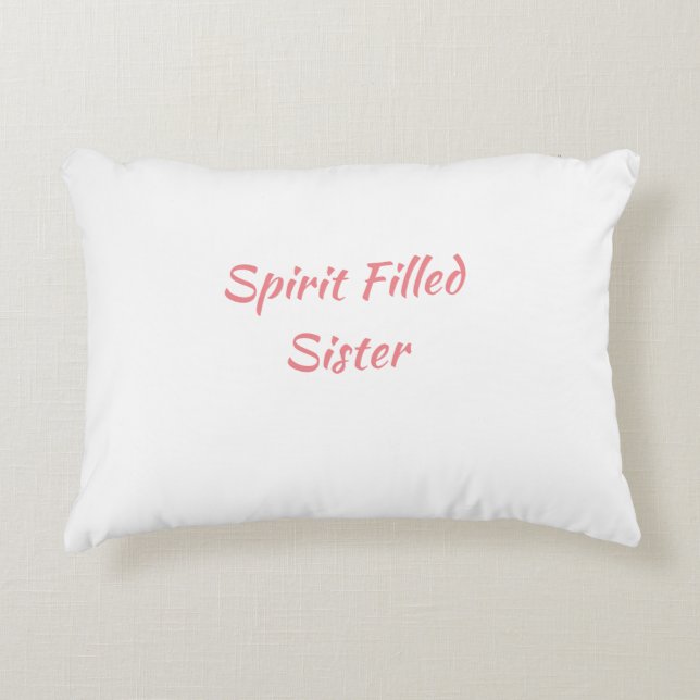 Påfylld spirit-systerdekorfärg prydnadskudde (Framsidan)