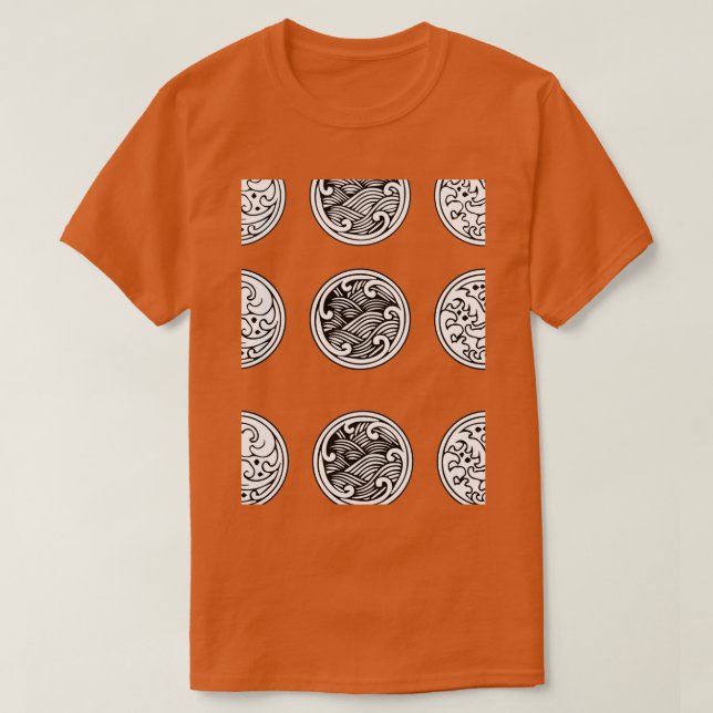 Påfyllnad för japansk thai chinese vatten t shirt (Design framsida)