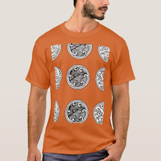 Påfyllnad för japansk thai chinese vatten t shirt