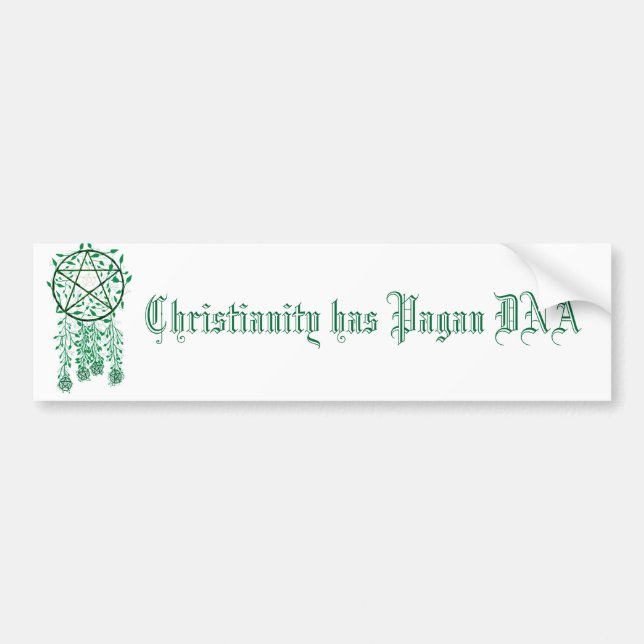 pag kristendomen har PaganDNA Bildekal (Framsidan)