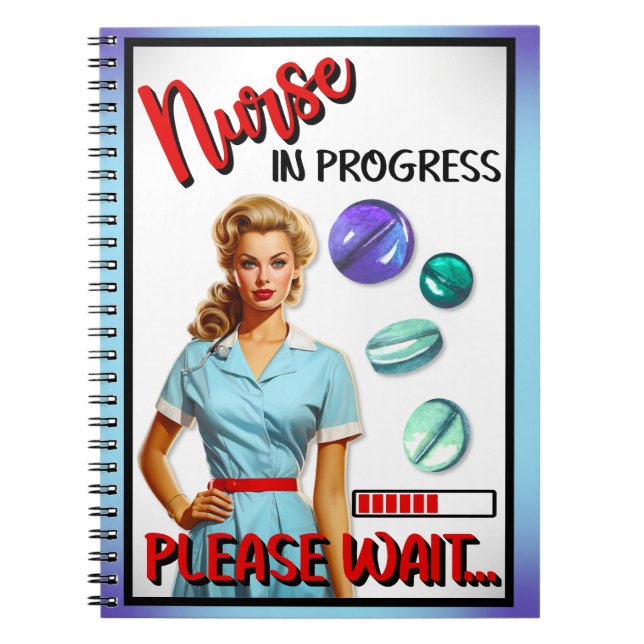 Pågående akut nostalgiskt Pinup Anteckningsbok (Framsidan)