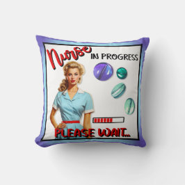 Pågående akut nostalgiskt Pinup Kudde