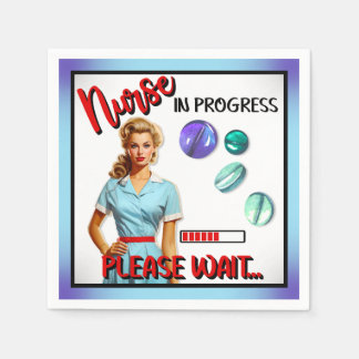 Pågående akut nostalgiskt Pinup Pappersservett