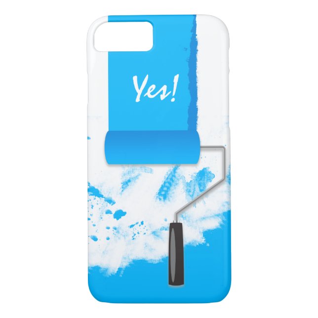 Pågående arbete, blå Case-Mate iPhone skal (Baksida)