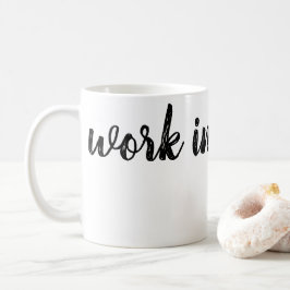 pågående arbete kaffemugg