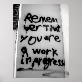 Pågående arbete poster