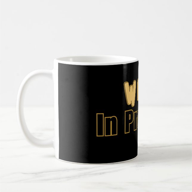 Pågående Arbete – Rolig Motivation  Kaffemugg (Vänster)