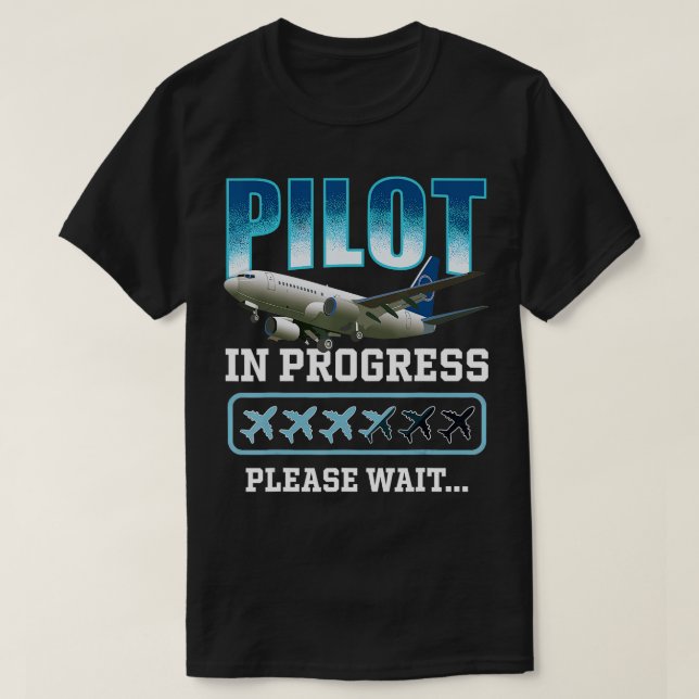 Pågående barnpilot, framtida pilotflygplan Kärlek T Shirt (Design framsida)