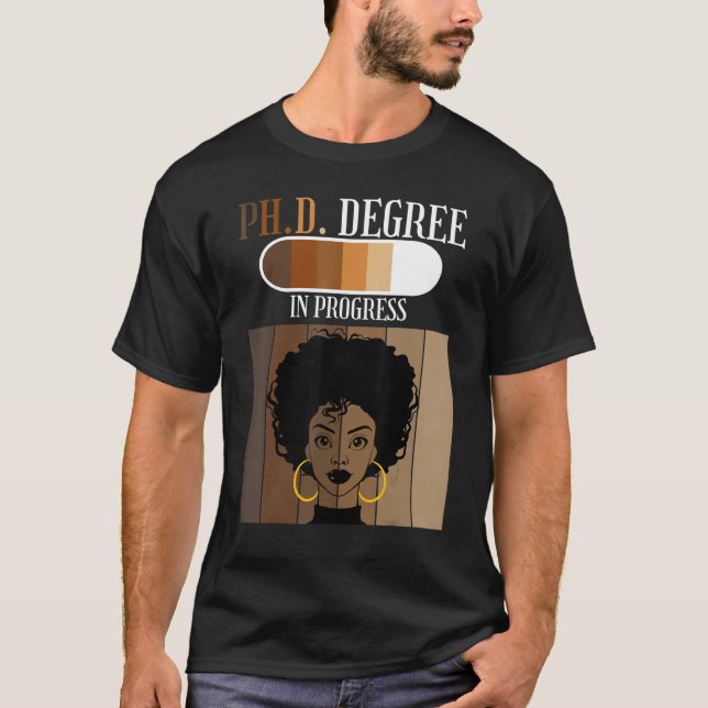 Pågående doktorander Student Black A T Shirt (Framsida)
