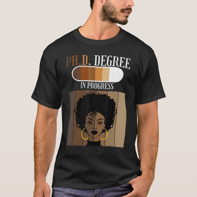Pågående doktorander Student Black A T Shirt (Framsida)