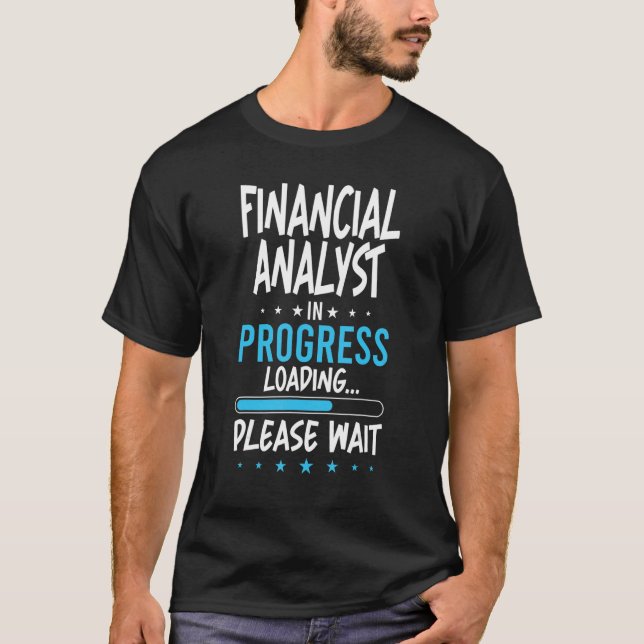 Pågående finansanalys t shirt (Framsida)