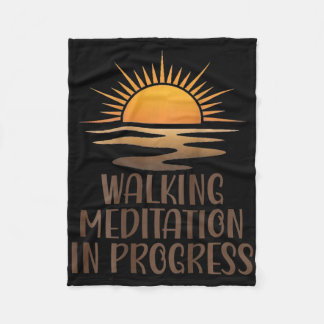 Pågående gångmeditation Sunrise Path Yoga M Fleecefilt