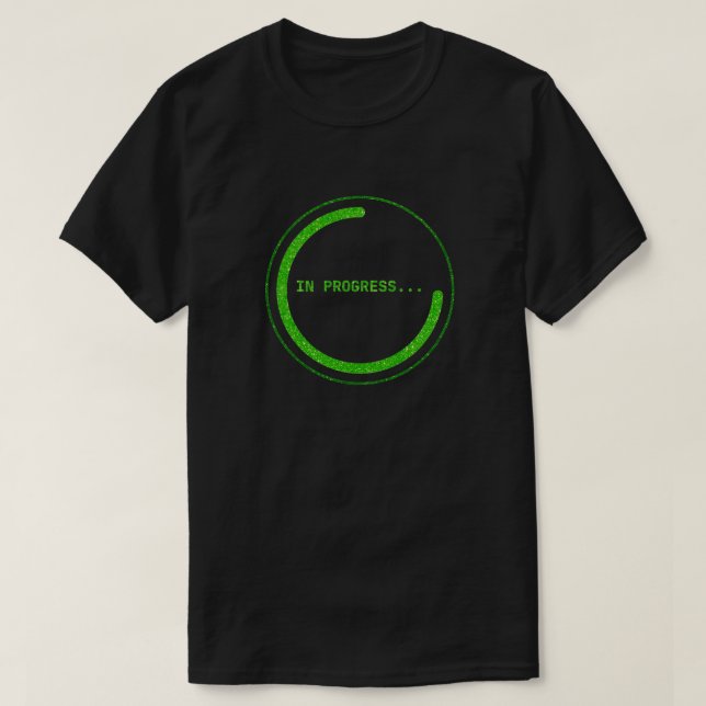 Pågående Glitter T Shirt (Design framsida)