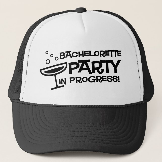 Pågående hatt för Bachelorette party Truckerkeps (Framsida)