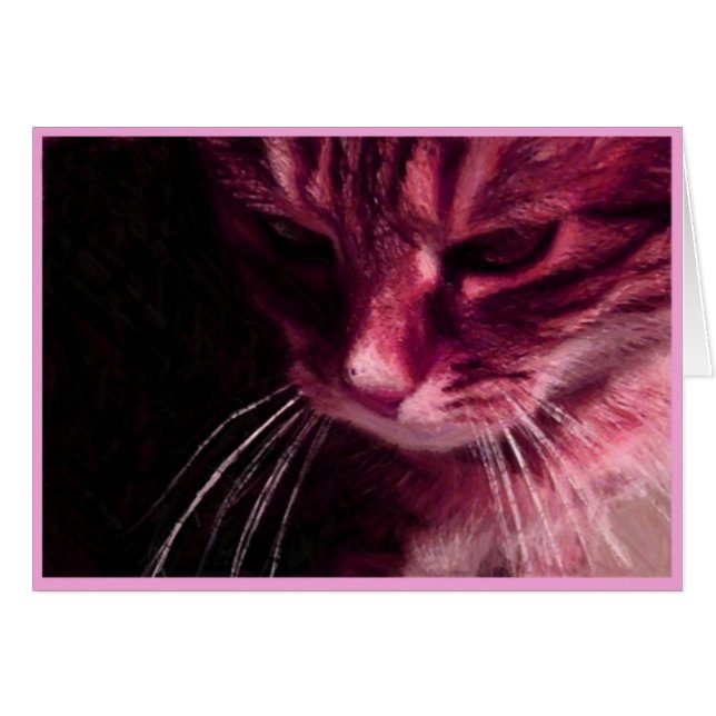 Pågående i Rosa Hälsningskort (Framsidan Horizontal)