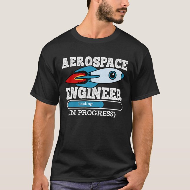 Pågående Ingenjör i luftrummet T Shirt (Framsida)