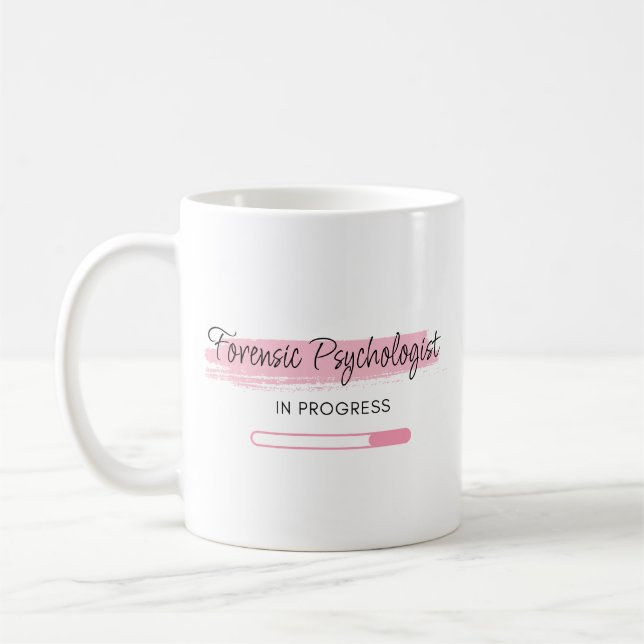 Pågående kriminalteknisk psykolog - Personlig Kaffemugg (Vänster)