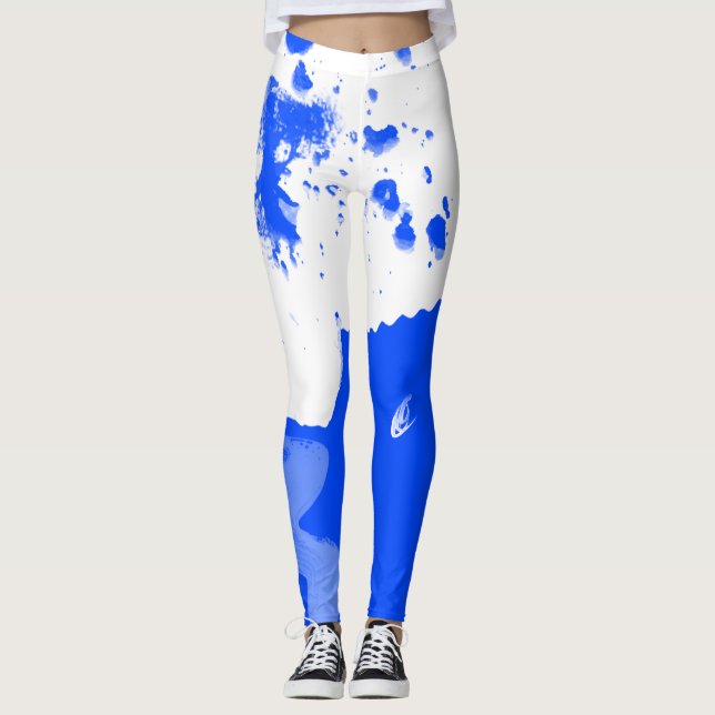 Pågående marinblått arbete leggings (Framsida)