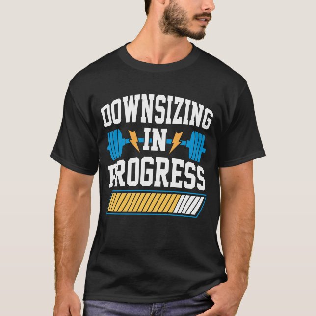 Pågående minskning av matransoneringens viktförlus t shirt (Framsida)