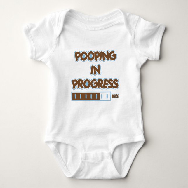 Pågående Pooping Tee (Framsida)