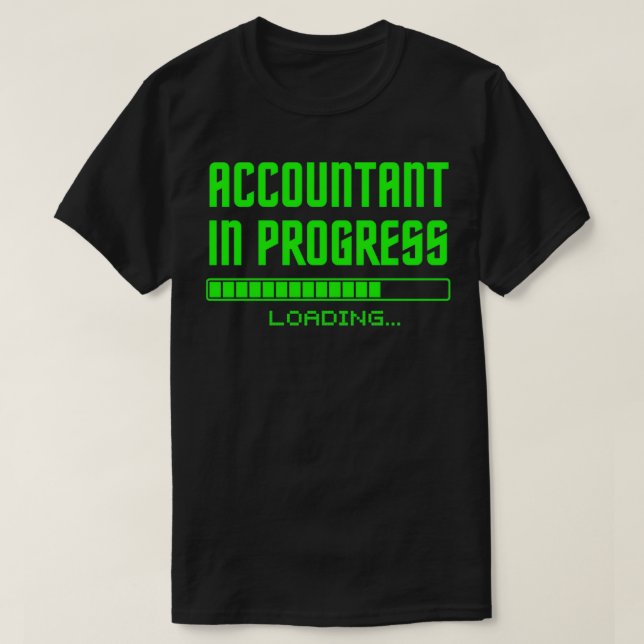 Pågående räkenskapsrevisor för funktionell revisor t shirt (Design framsida)