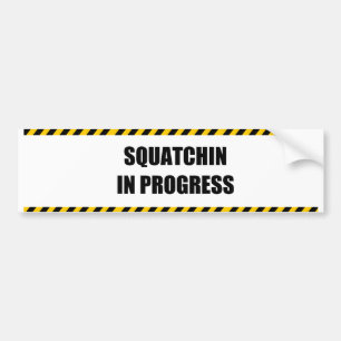 Pågående Squatchin Bildekal