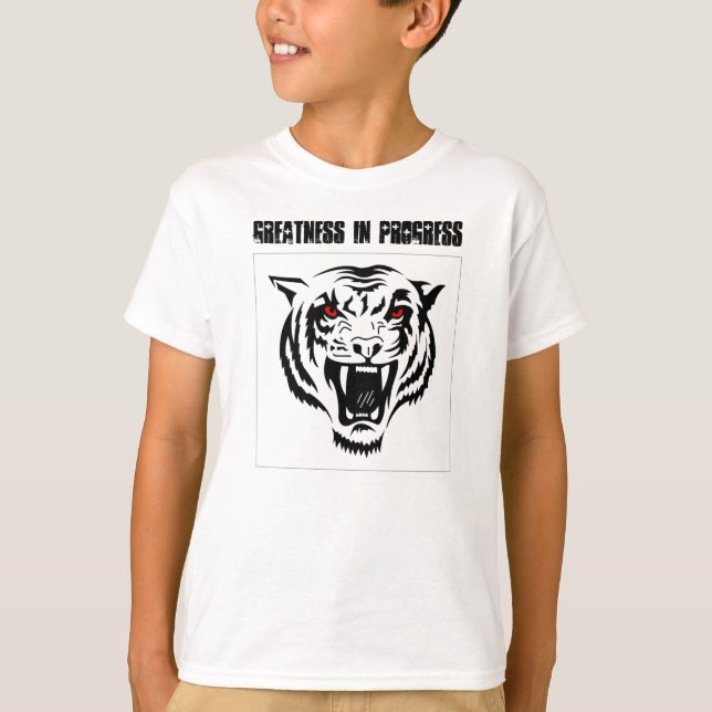 pågående storhet tee shirt (Framsida)